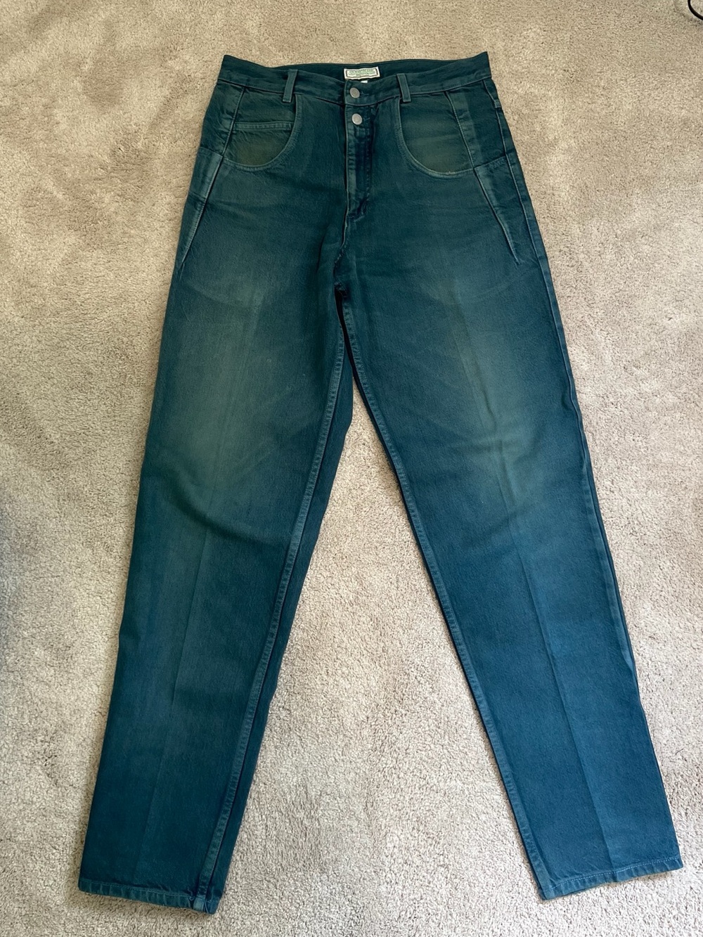 Vintage GUESS Teal Denim Jeans by Georges Marciano